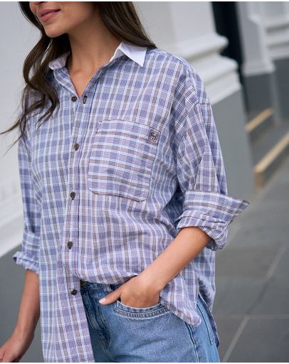 BLUE CHOCOLATE CHECK