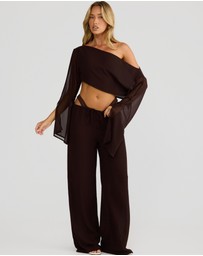 Vacay Swimwear - Bella Pant Chocolate