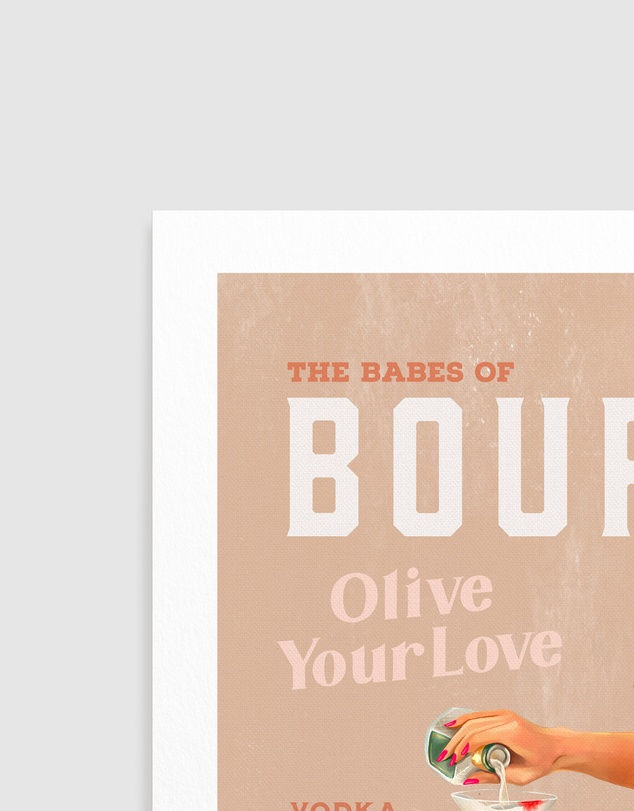 Olive et Oriel - Bourbon Babe Vol 16 by The Whiskey Ginger Art Print