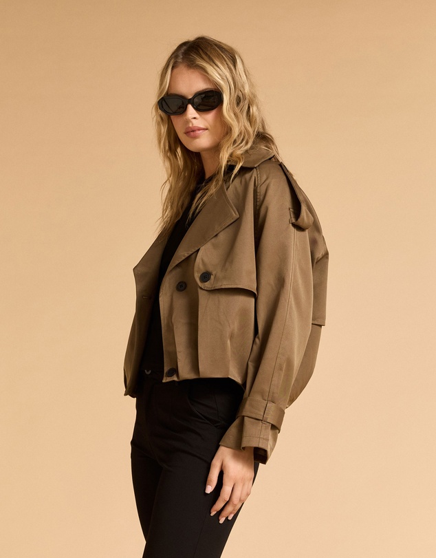 MVN - Cropped Trench Coat