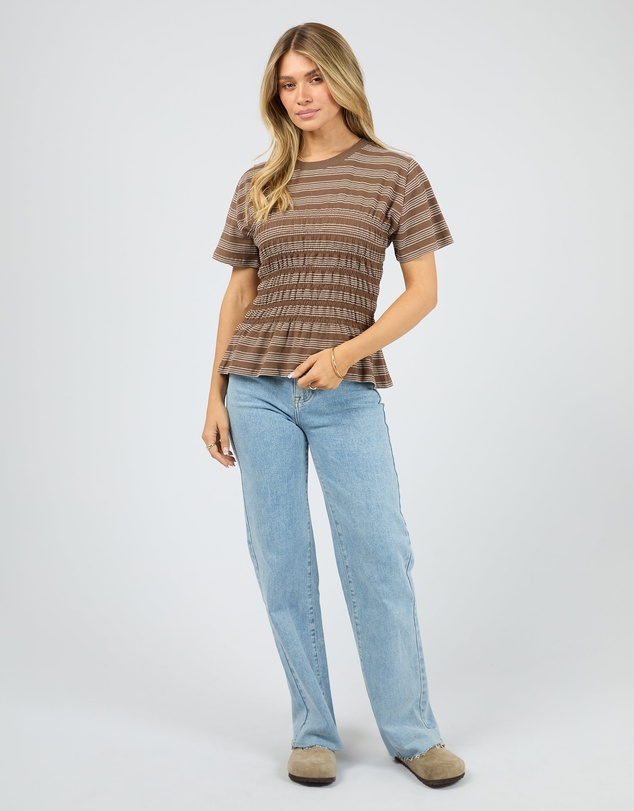 All About Eve - Zelena Knit Tee Coffee
