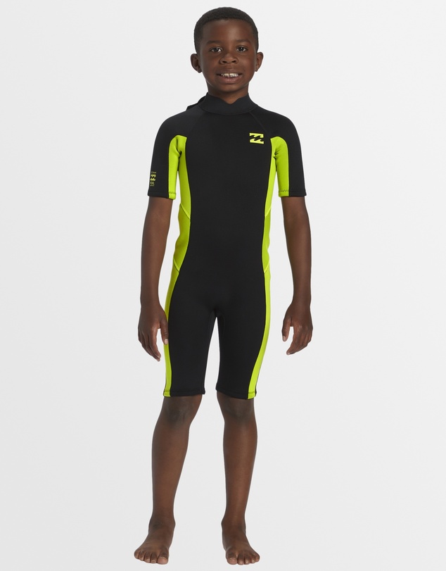Billabong Kids - Girls 2 to 6 2/2mm Foil Back ZIp Springsuit