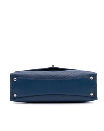 Pre-Loved by Azura Reborn - Pre-Loved Medium Calfskin Coco Chevron Envelope Flap