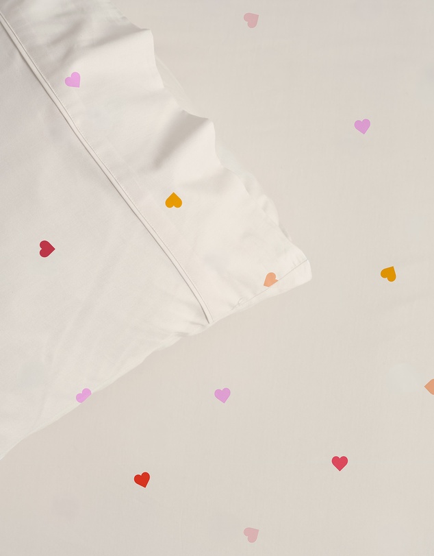 Linen House Kids - Little Love Fitted Sheet + Pillowcase Set