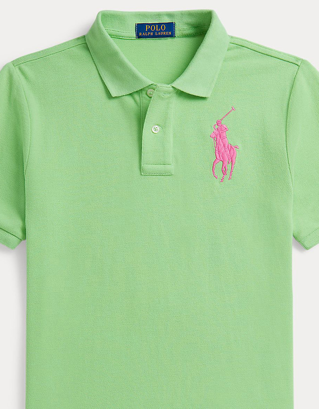 Polo Ralph Lauren - Big Pony Cotton Mesh Polo Shirt - Kids-Teens