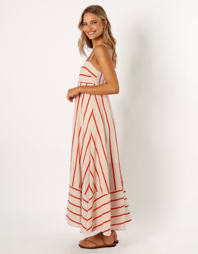 Petal & Pup - Brea Maxi Dress - Cream Stripe