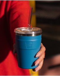 KeepCup - Thermal Cold Cup 12oz Reusable Coffee Cup with Straw Lid
