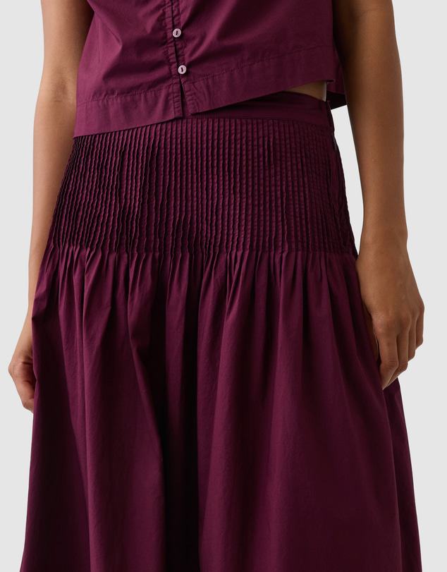 GAP - Pintuck Waist Maxi Skirt