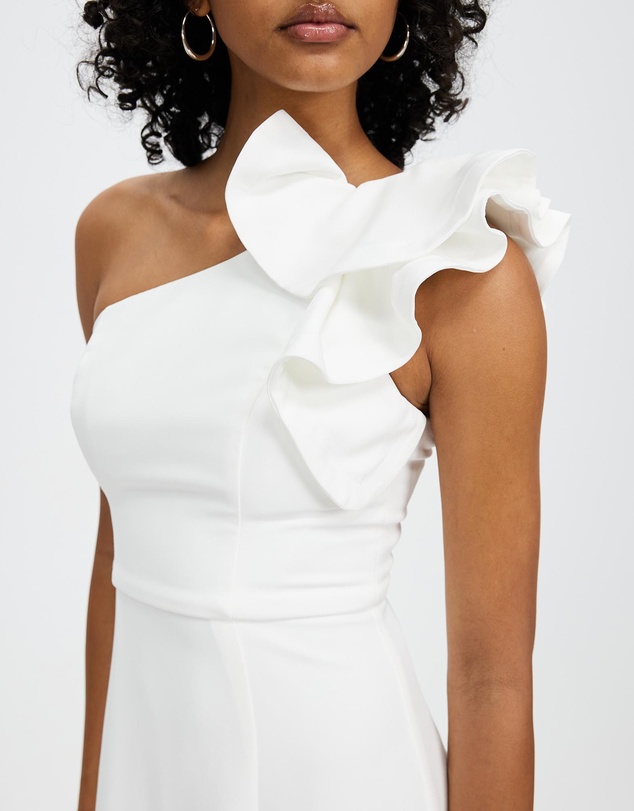Bariano - Sue Frill Shoulder Gown