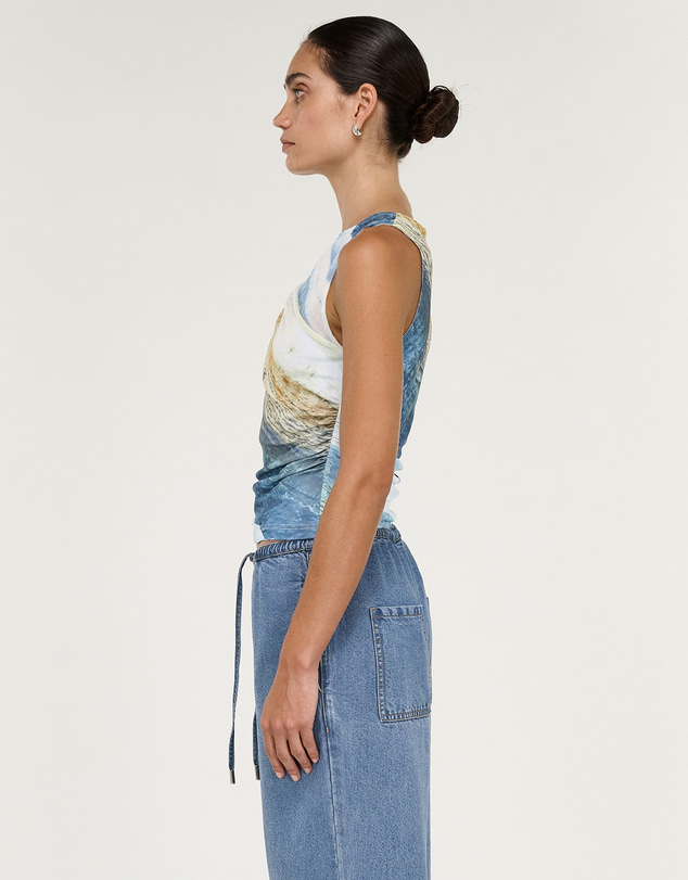 Staple the Label - Zelie Mesh Twist Top