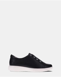Mia Vita - Bingo Elastic Lace Sneaker - Black