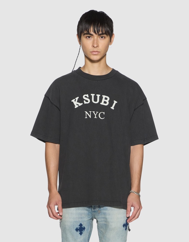 Ksubi - Laybel Ekcess SS Tee Washed Black