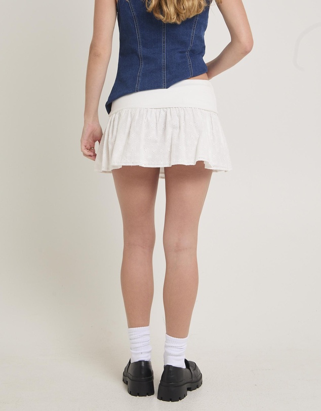 Subtitled - Sarai Broderie Mini Skirt