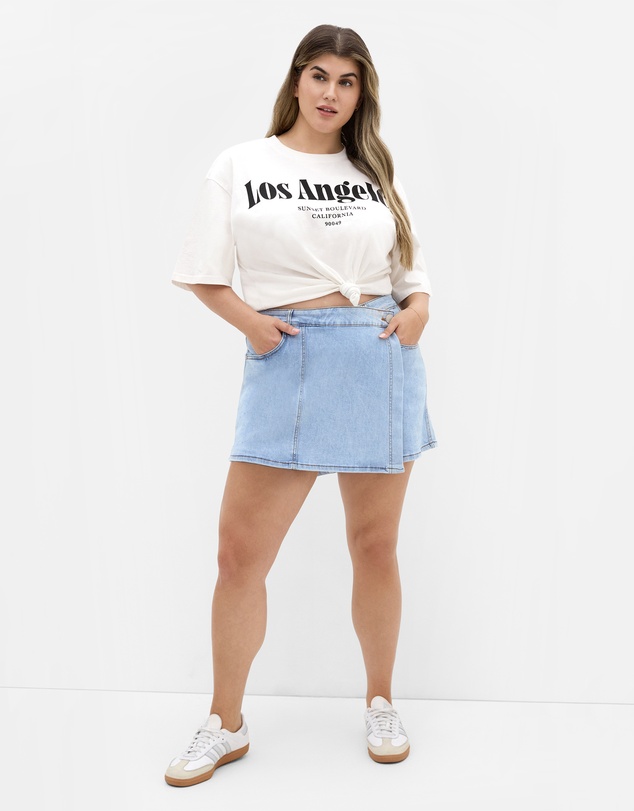 City Chic - Raya Denim Skort