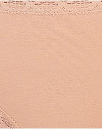 Natori - Bliss Lace Trim Pima Cotton Hipster Girl Brief