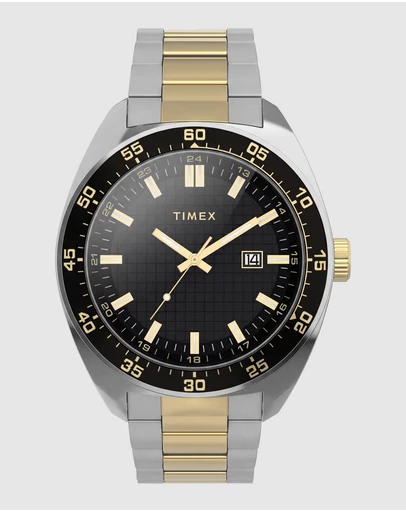 TIMEX - Weston 45mm Two-tone Stainless Steel Bracelet Watch