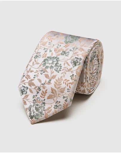 Politix - Oliver Floral Jacquard Silk Tie