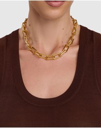 Nialaya Jewellery - Women's Gold Paperclip Chain