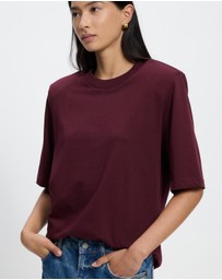 & Other Stories - Padded-Shoulder Cotton T-Shirt