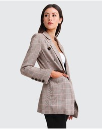 Belle & Bloom - Too Cool For Work Plaid Blazer