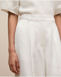 Trenery - Tailored Wide Leg Pant in White