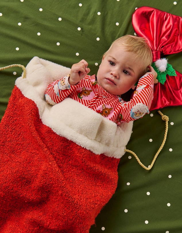 Kip&Co - Christmas Red Boucle Santa Sack - Kids