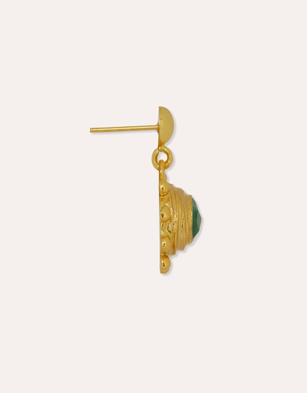 Ottoman Hands - Zand Emerald Drop Earrings