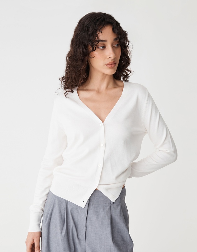 Forcast - Nicolette V-Neck Knit Cardigan