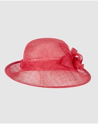 Max Alexander - Sinamay Red Fashion Hat