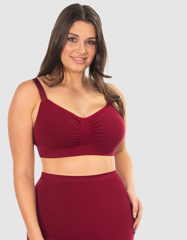 B Free Intimate Apparel - Wire-free Bamboo Padded Bra (B-C-D-DD-E-F-G-H) Cup