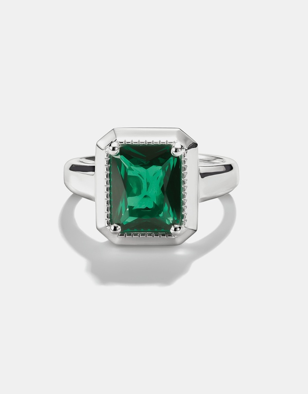 THOMAS SABO - THOMAS SABO Ring with Green Zirconia Stone