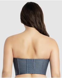 Parfait - Dolly Wired Denim Longline Bustier Bra