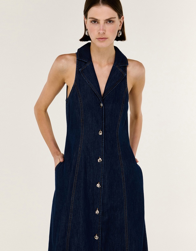 Staple the Label - Lea Denim Midi Dress