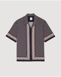 Sandro - All Over Coeur Mc Shirt