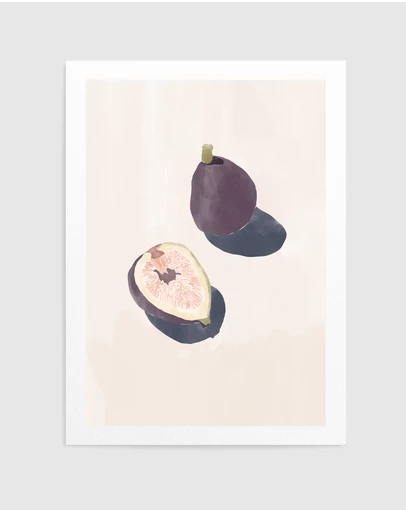 Olive et Oriel - Figs by Ivy Green Illustrations Art Print