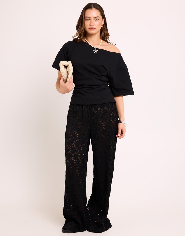 Subtitled - Jasmine Lace Relaxed Pants