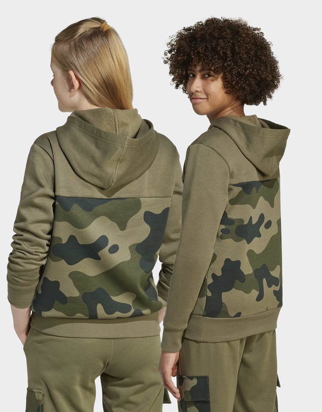 adidas Sportswear - Seasonal Essentials Camo Fleece Hoodie Kids