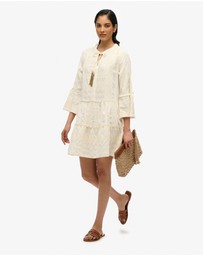 Superdry - Ibiza Long Sleeve Tiered Mini Dress