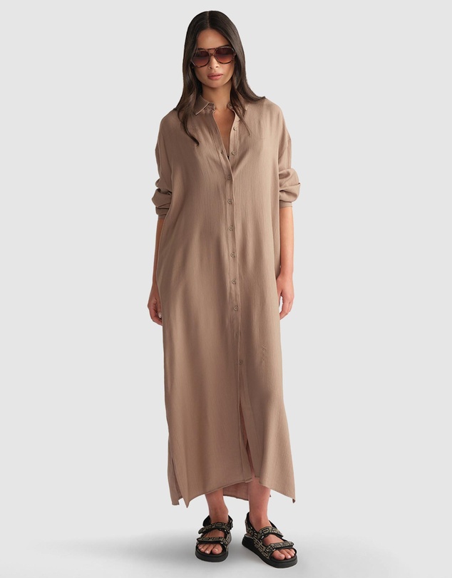 Decjuba - D-Luxe Textured Shirt Dress