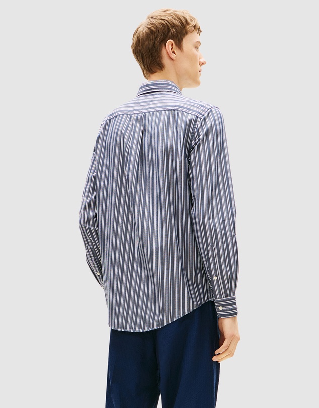 Tommy Hilfiger - Regular Fit Textured Stripe Poplin Shirt