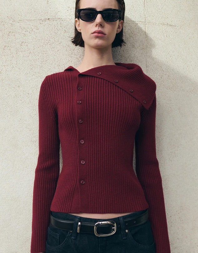M.N.G - Cardigan With Shawl Collar