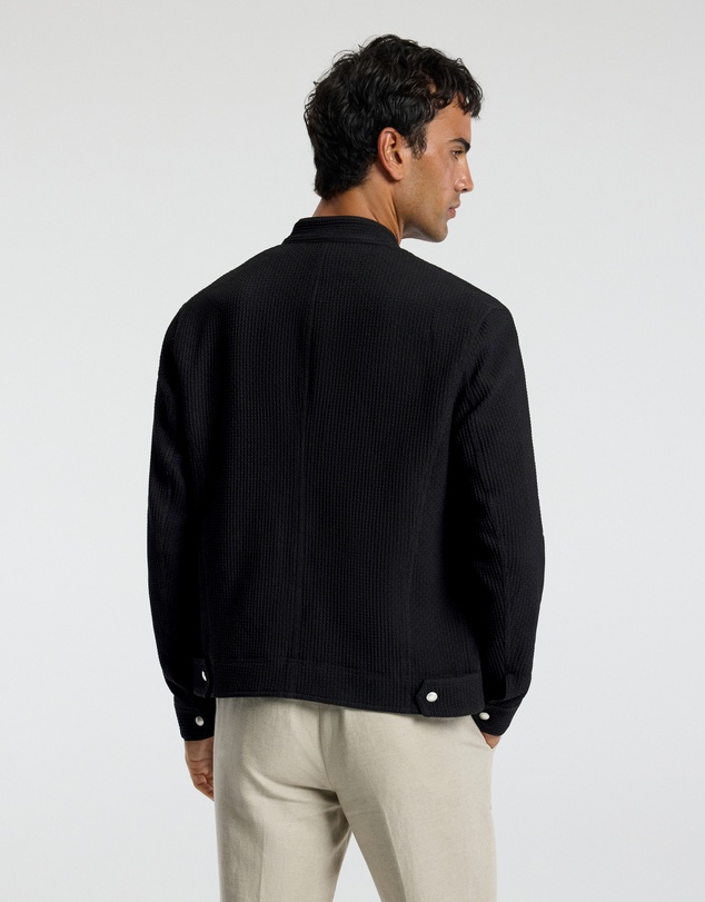 Calibre - Band Neck Zip Up Jacket Black