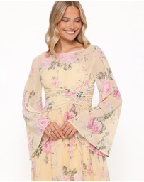 Petal & Pup - Samara Maxi Dress - Yellow Floral