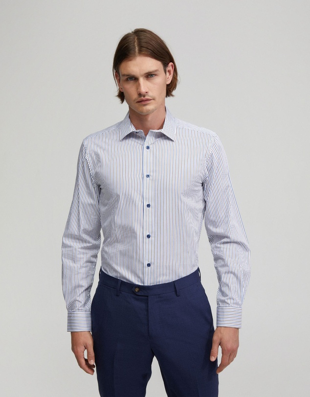 Oxford - Beckton Cotton Striped Shirt