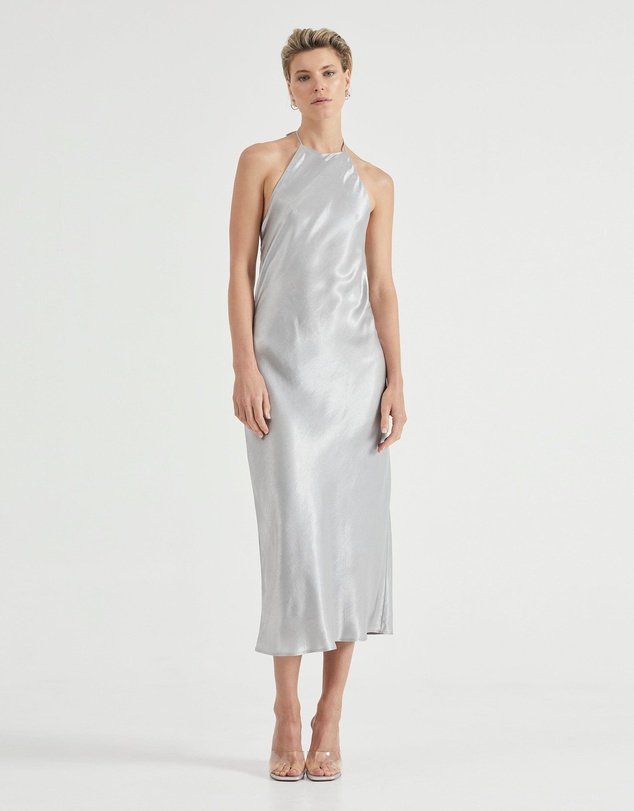 Third Form - Crush Bias Halter Dress