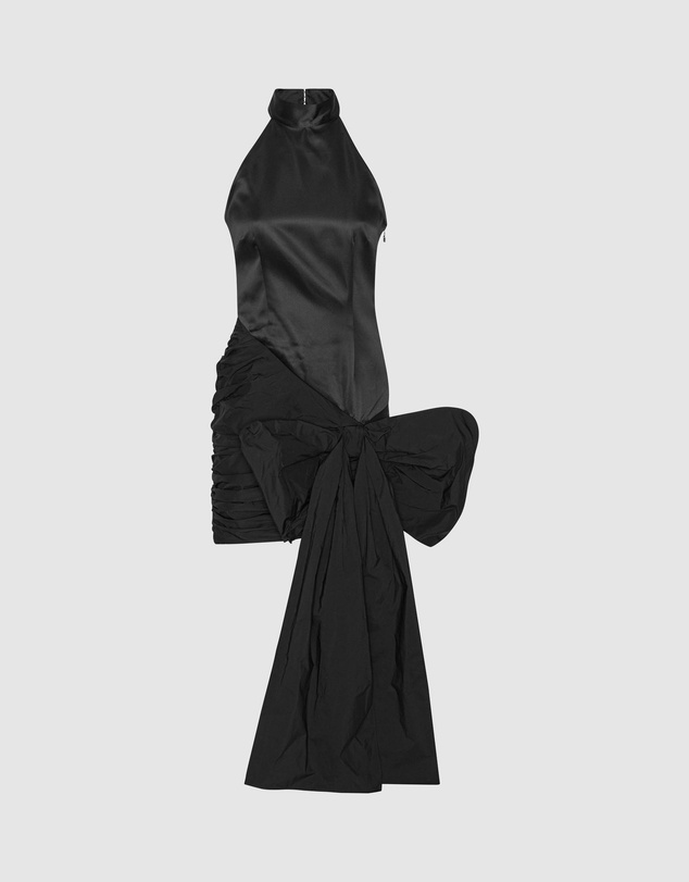 ROTATE - Satin Bow Dress