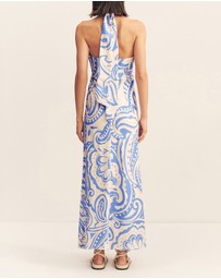 Shona Joy - Francis Ruched Halter Maxi Dress