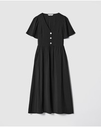 & Other Stories - V-Neck Midi Dress