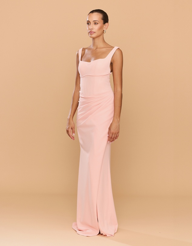 CATHERINE FERRARO - Elena Square Neck Gown