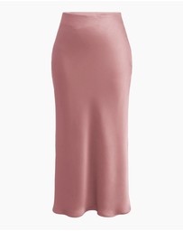 Forcast - Valeria A-Line Satin Skirt